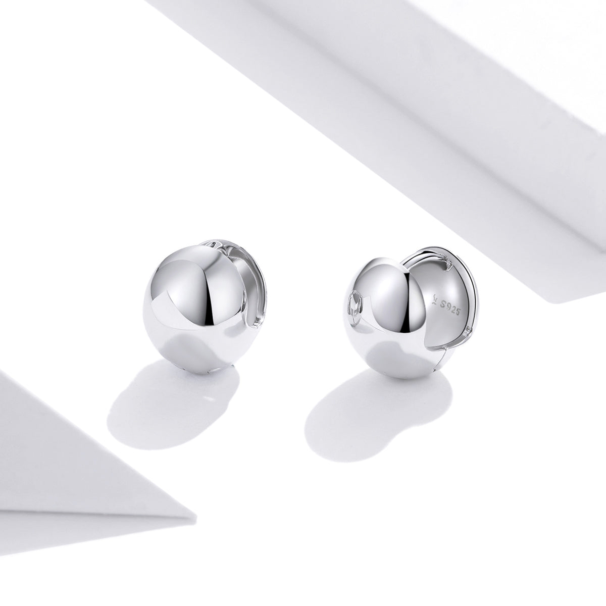 S925 Sterling Silver Platinum Plated Earrings for Women