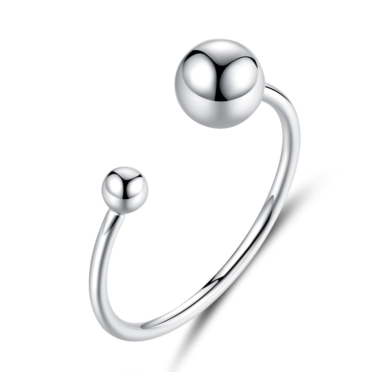 S925 Sterling Silver Plated Platinum Ring