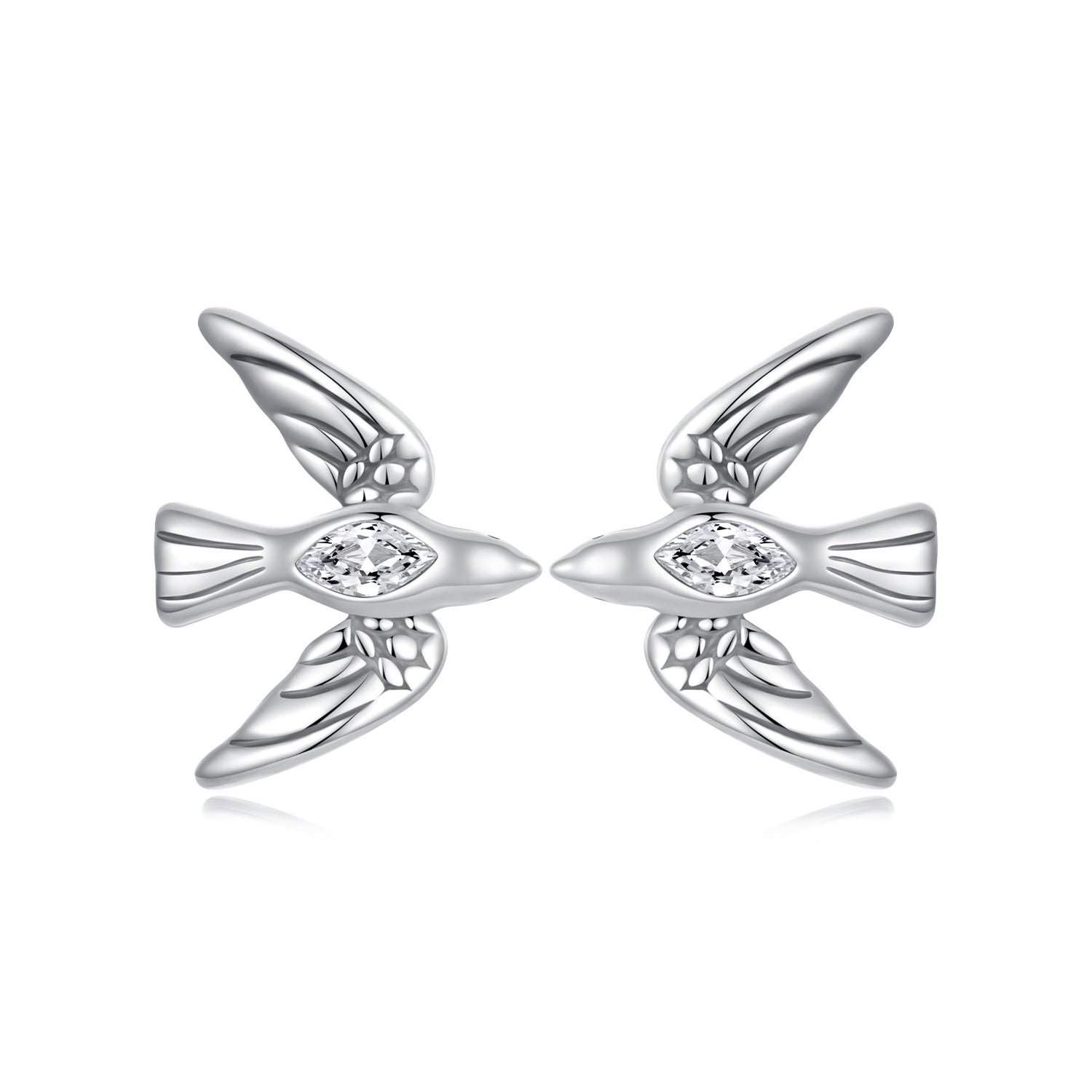 925 Sterling Silver Oxidized CZ Earrings for Women