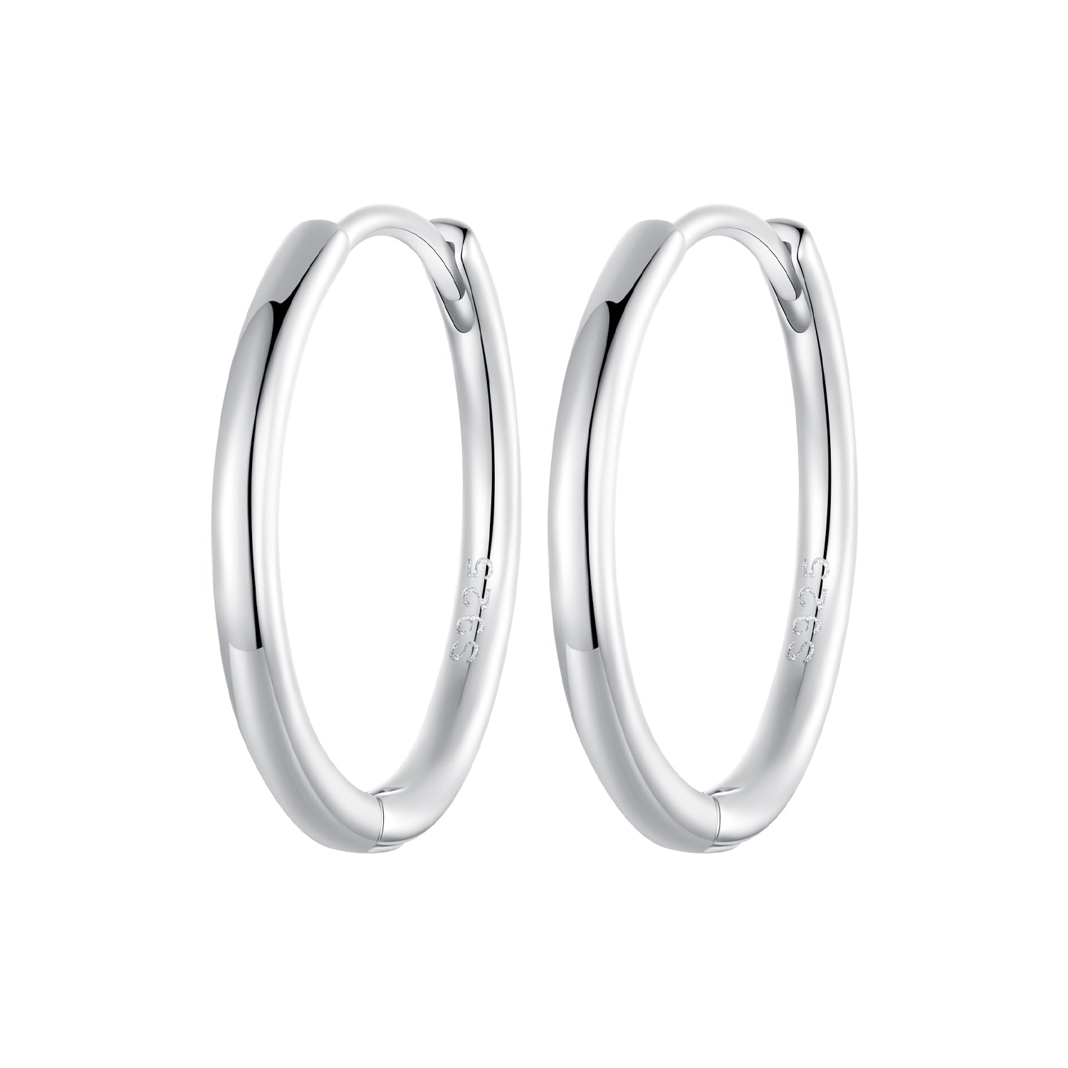 925 Sterling Silver & White Gold Plated Earrings for Women