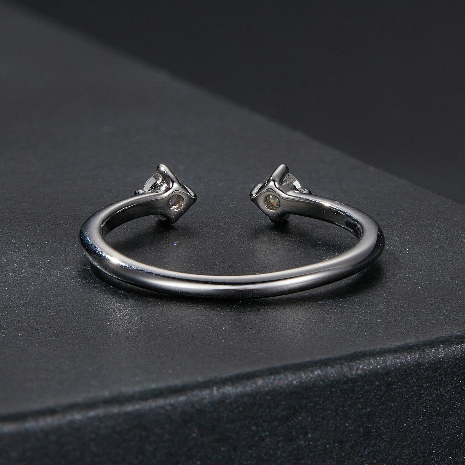 925 Sterling Silver Moissanite Ring Size E for Women
