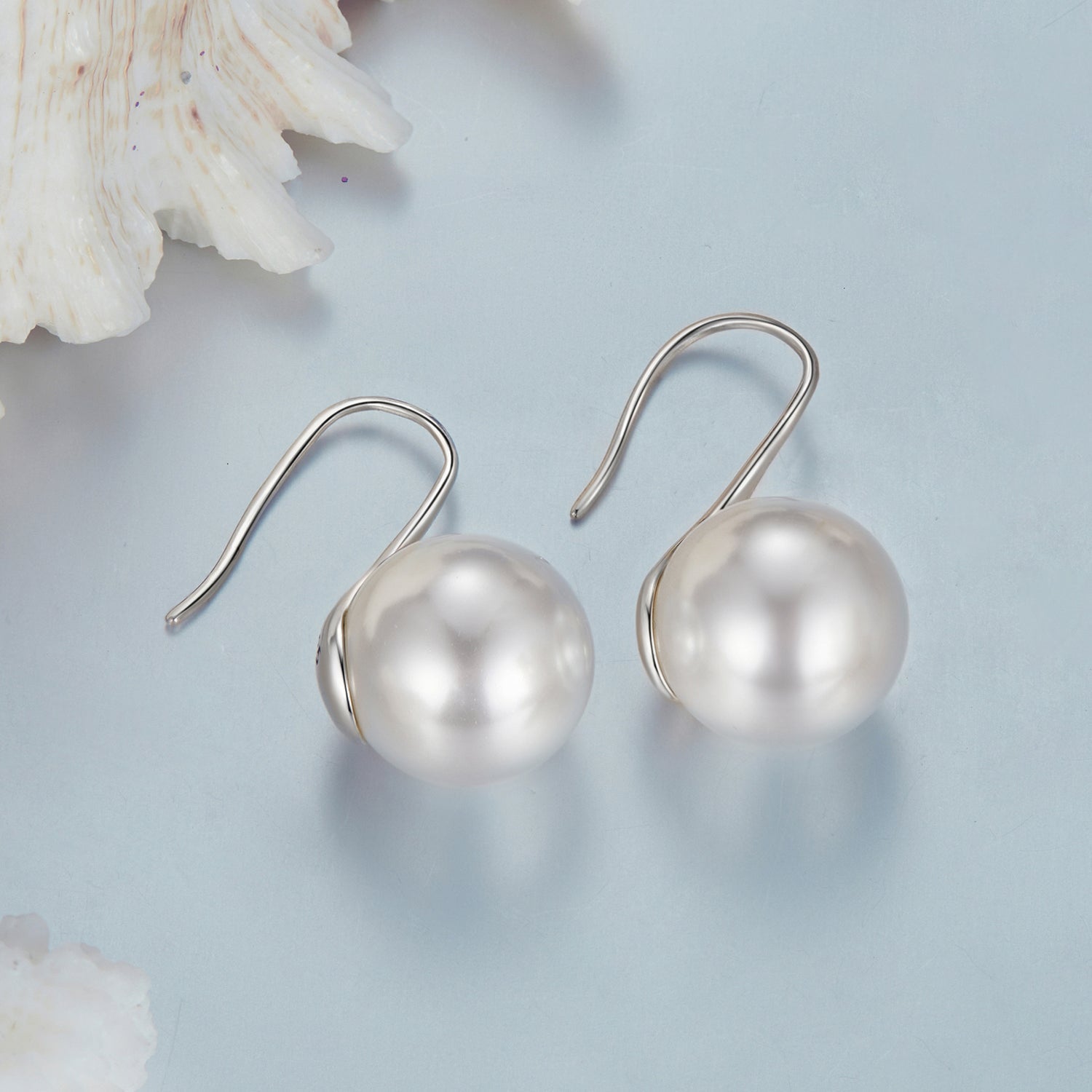 925 Sterling Silver Earrings with Quality Shell Pearl