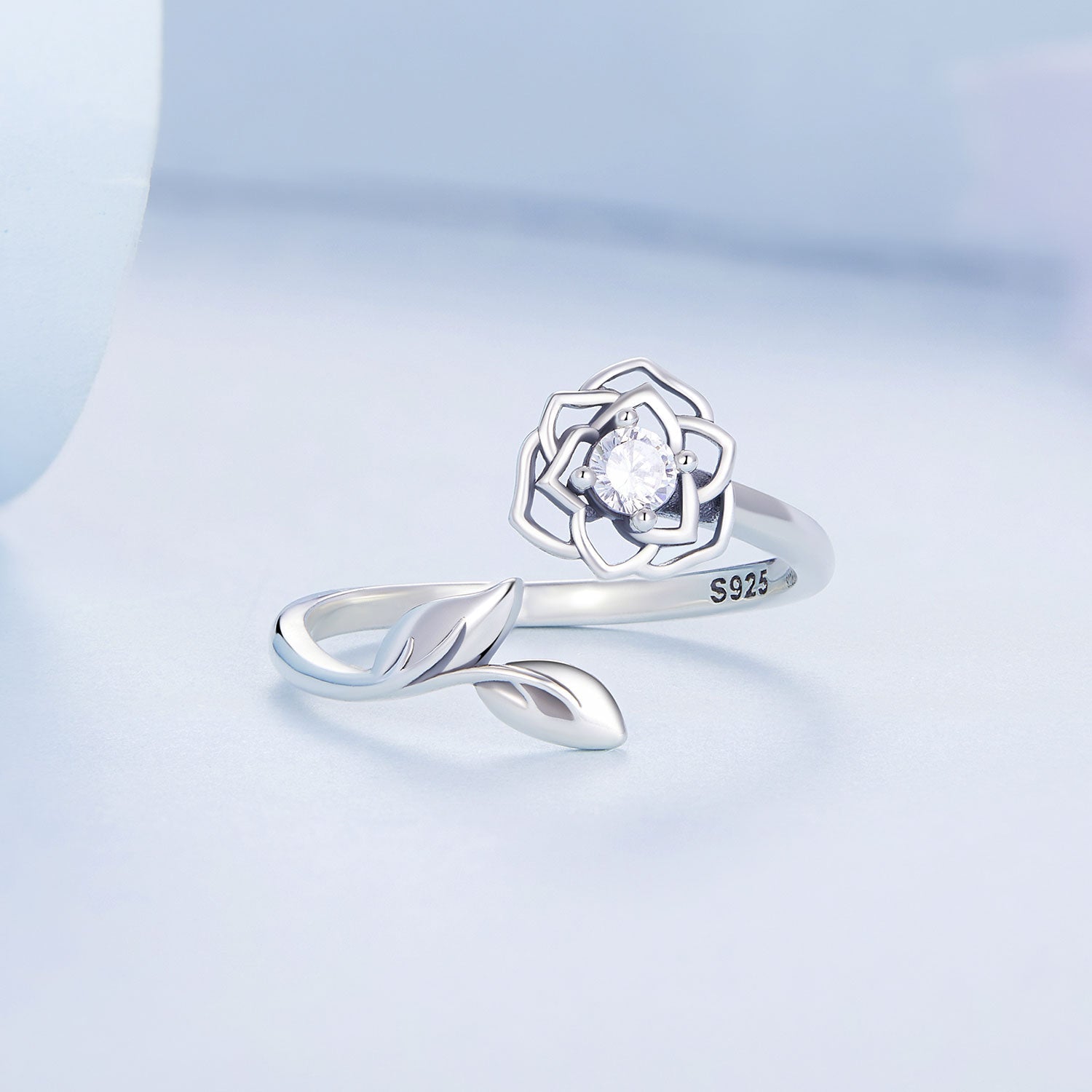 S925 Sterling Silver Pavé Setting CZ Ring for Women