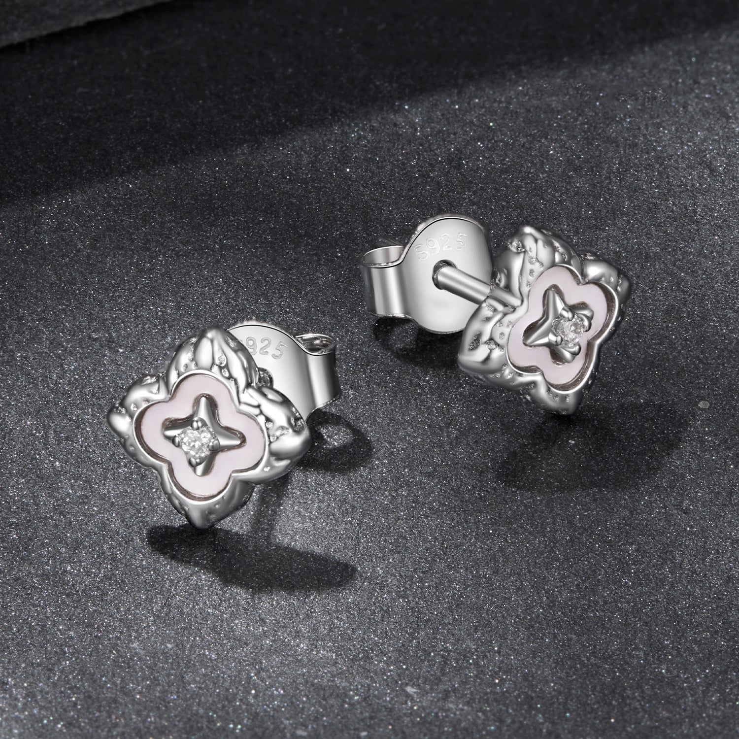 925 Sterling Silver Moissanite 0.8cm Earrings for Women