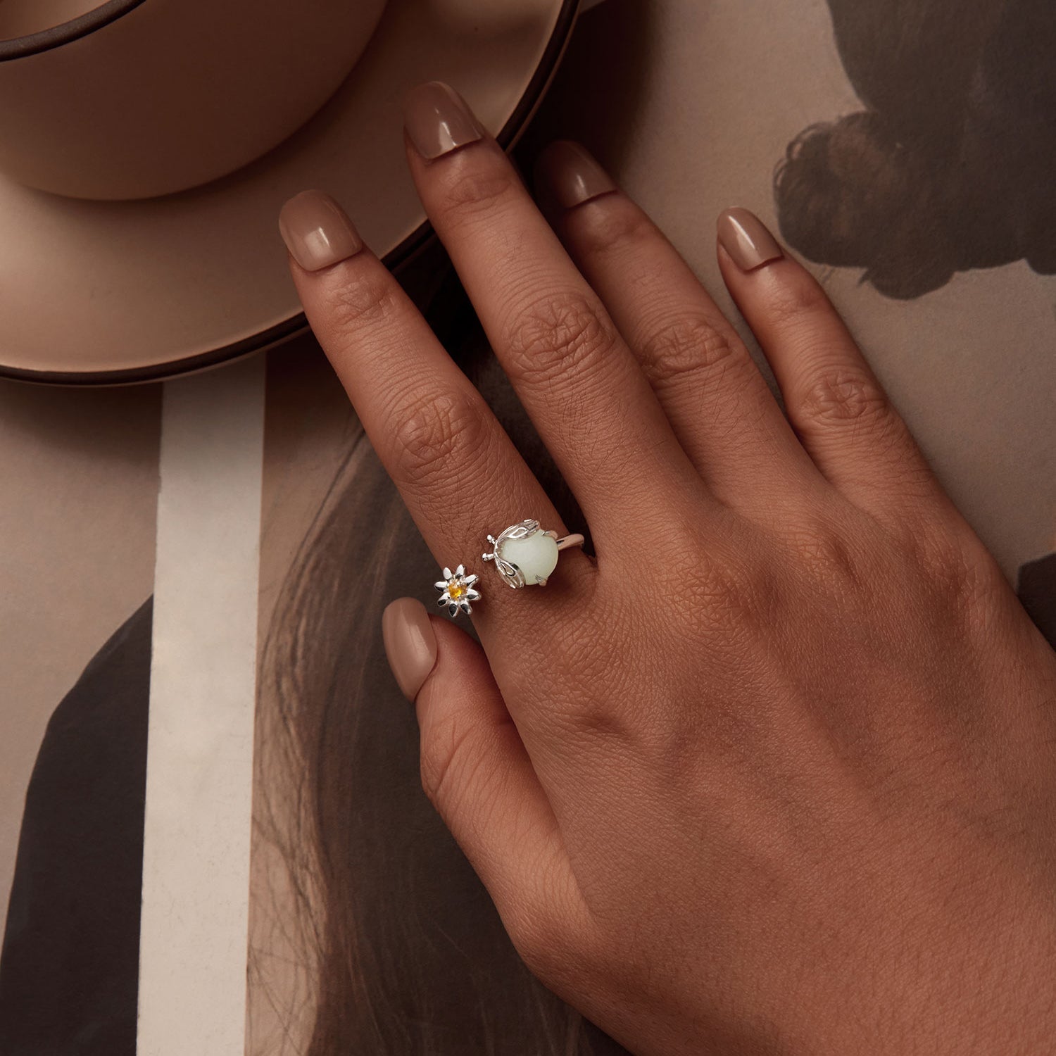 925 Sterling Silver Width 1.8mm Pavé Setting CZ Luminous Stone Ring
