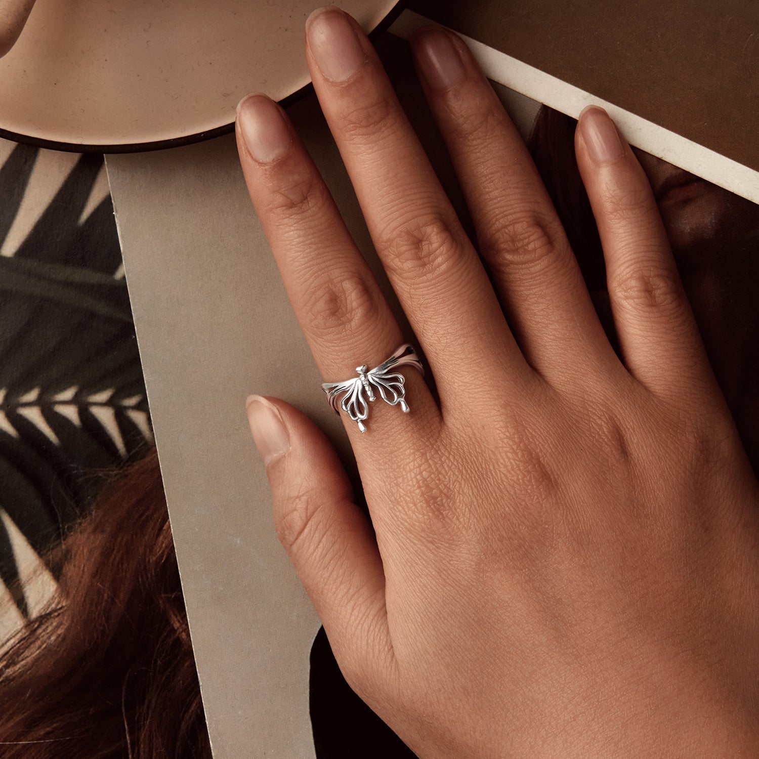 925 Sterling Silver Oxidized Silver 0.2-1.3 cm Adjustable Ring