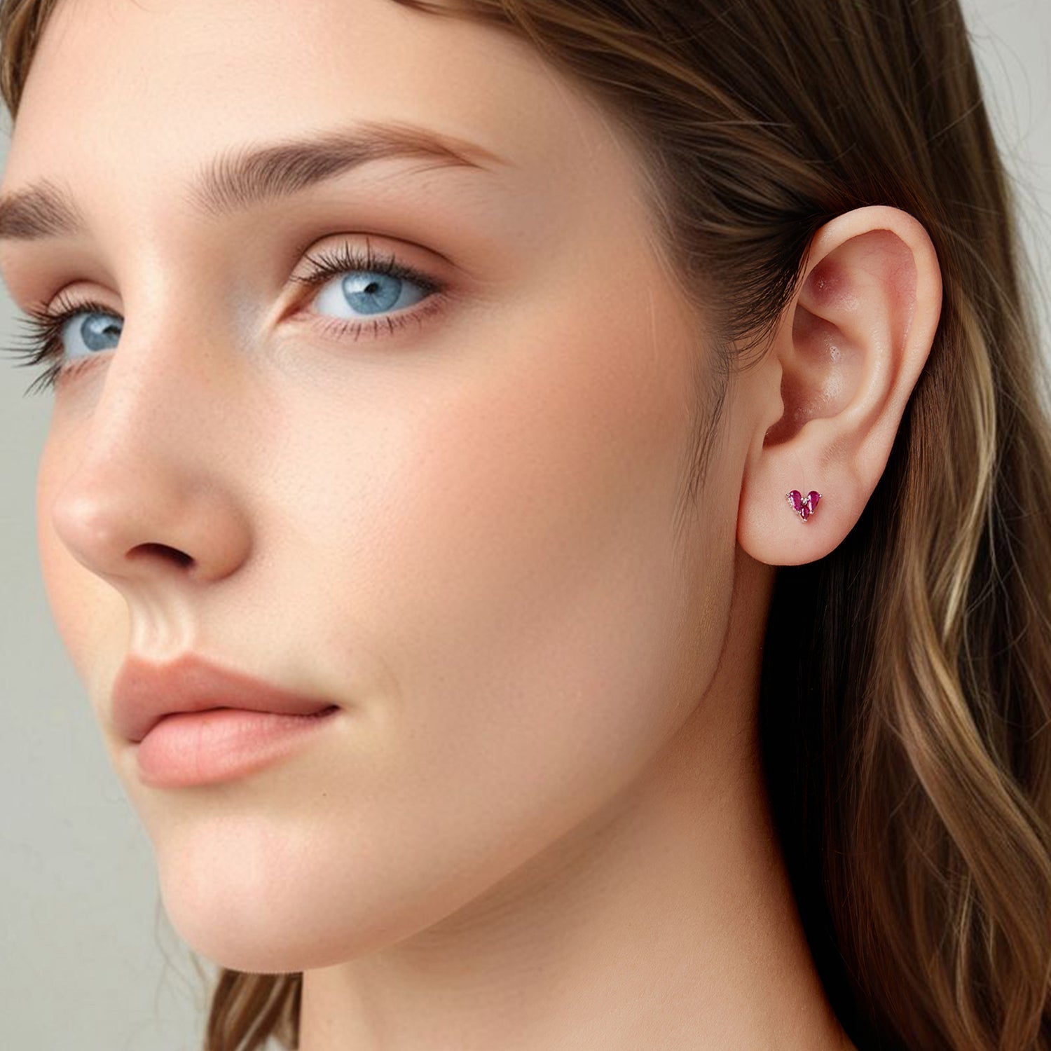 925 Sterling Silver Earrings with Pavé Setting CZ