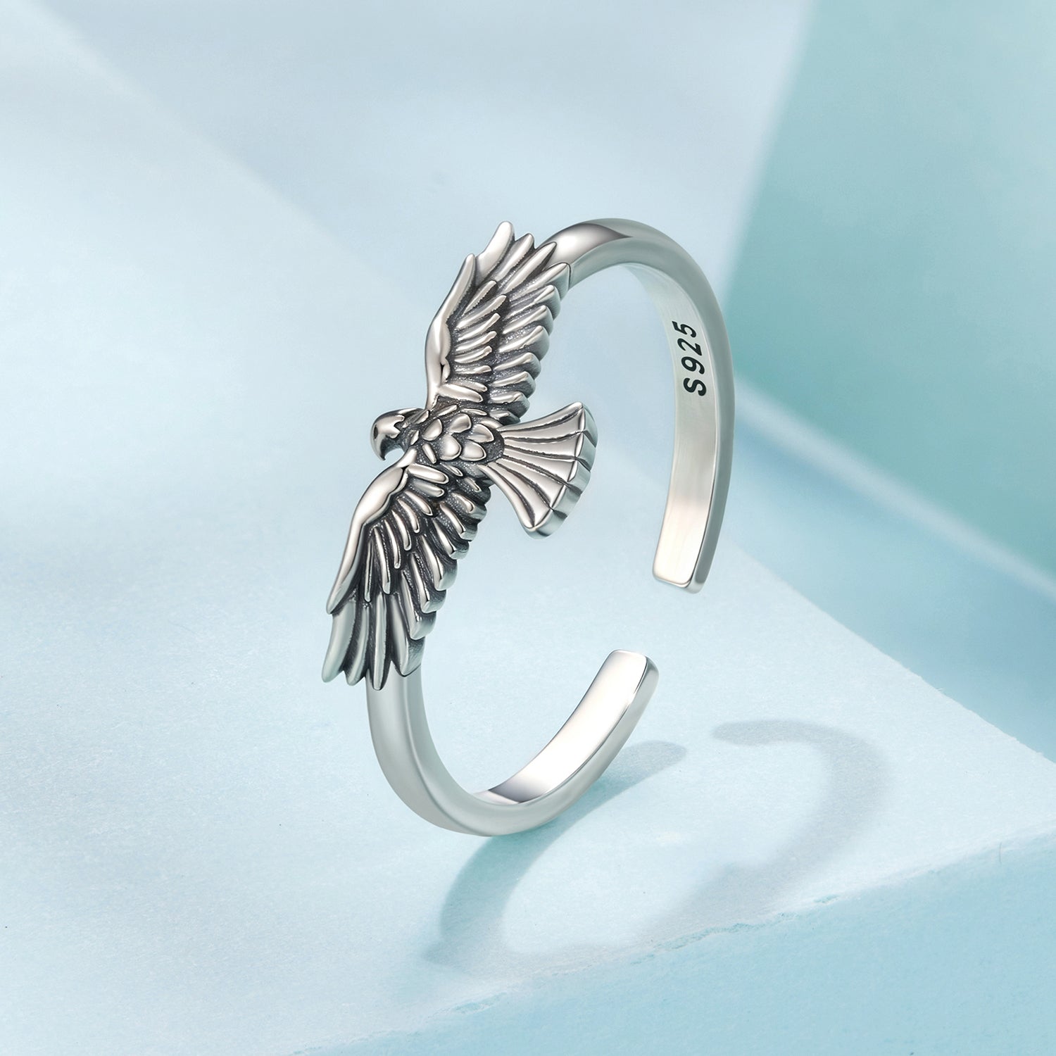 925 Sterling Silver Oxidized Ring for Men