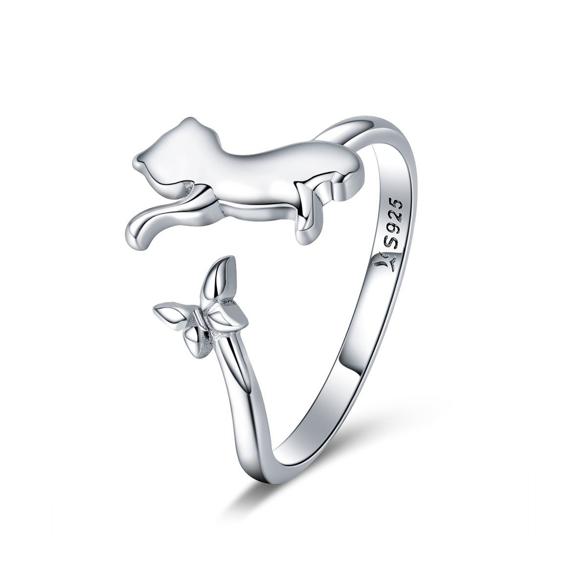 925 Sterling Silver Ring with 0.2cm Width and 1.2cm Claw Height