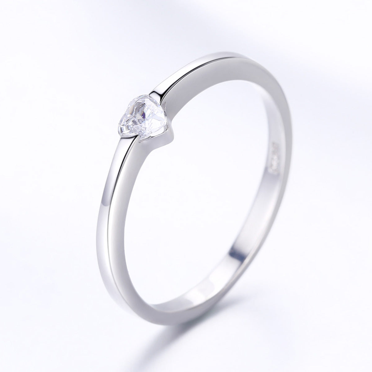 925 Sterling Silver Ring for Women Size 6.0 with Pavé Setting CZ