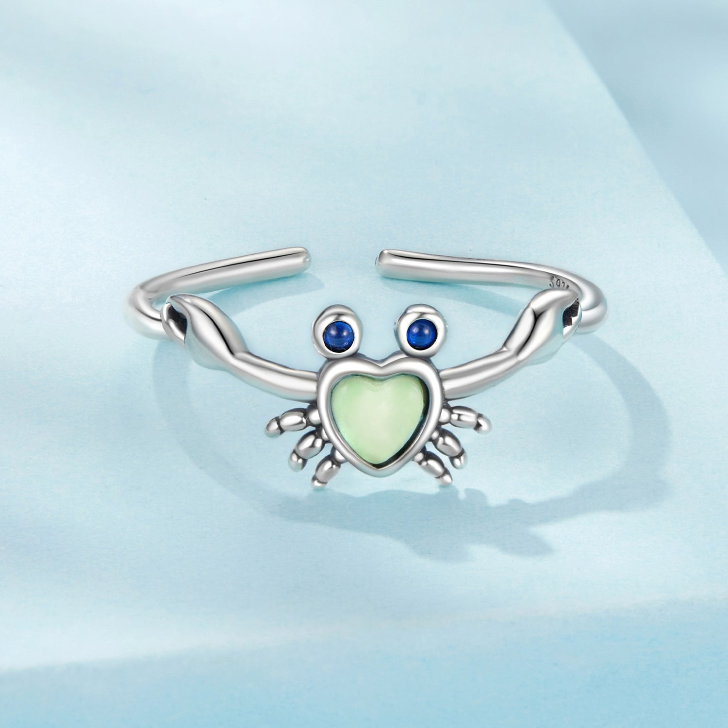 925 Sterling Silver Moonstone and Synthetic Spinel Ring for Women