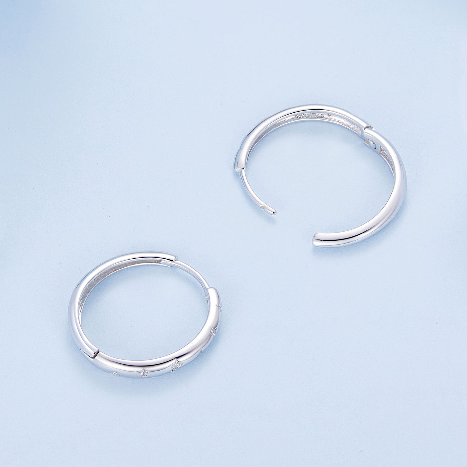925 Sterling Silver Earrings with Pavé Setting CZ for Women