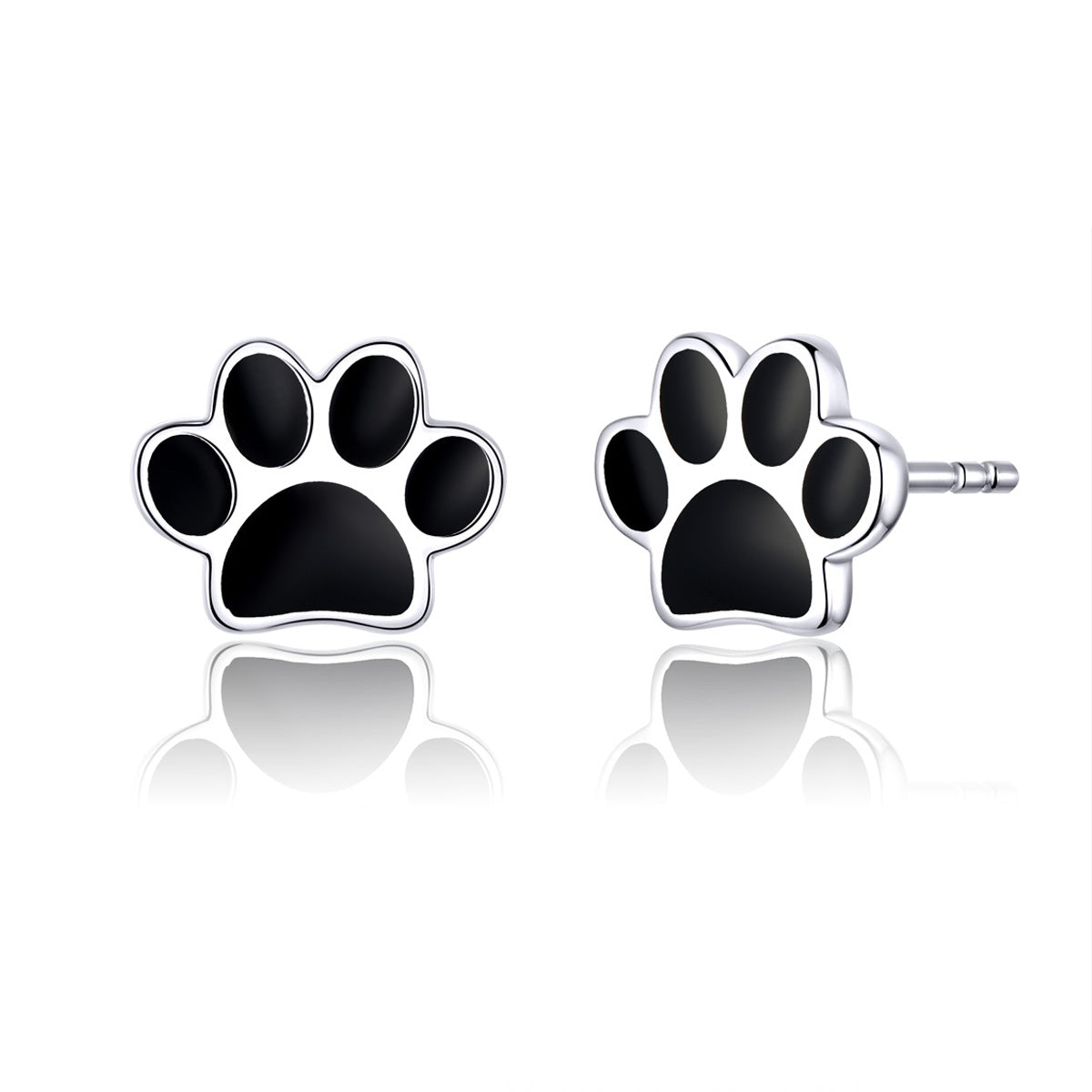 925 Sterling Silver Earrings with Enamel Finish