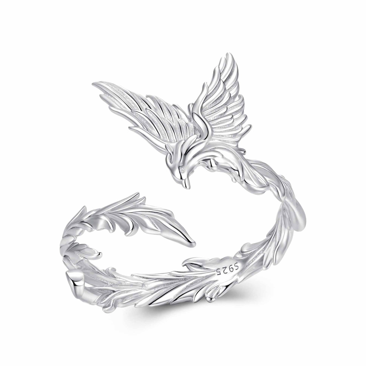 925 Sterling Silver White Gold Plated Rings