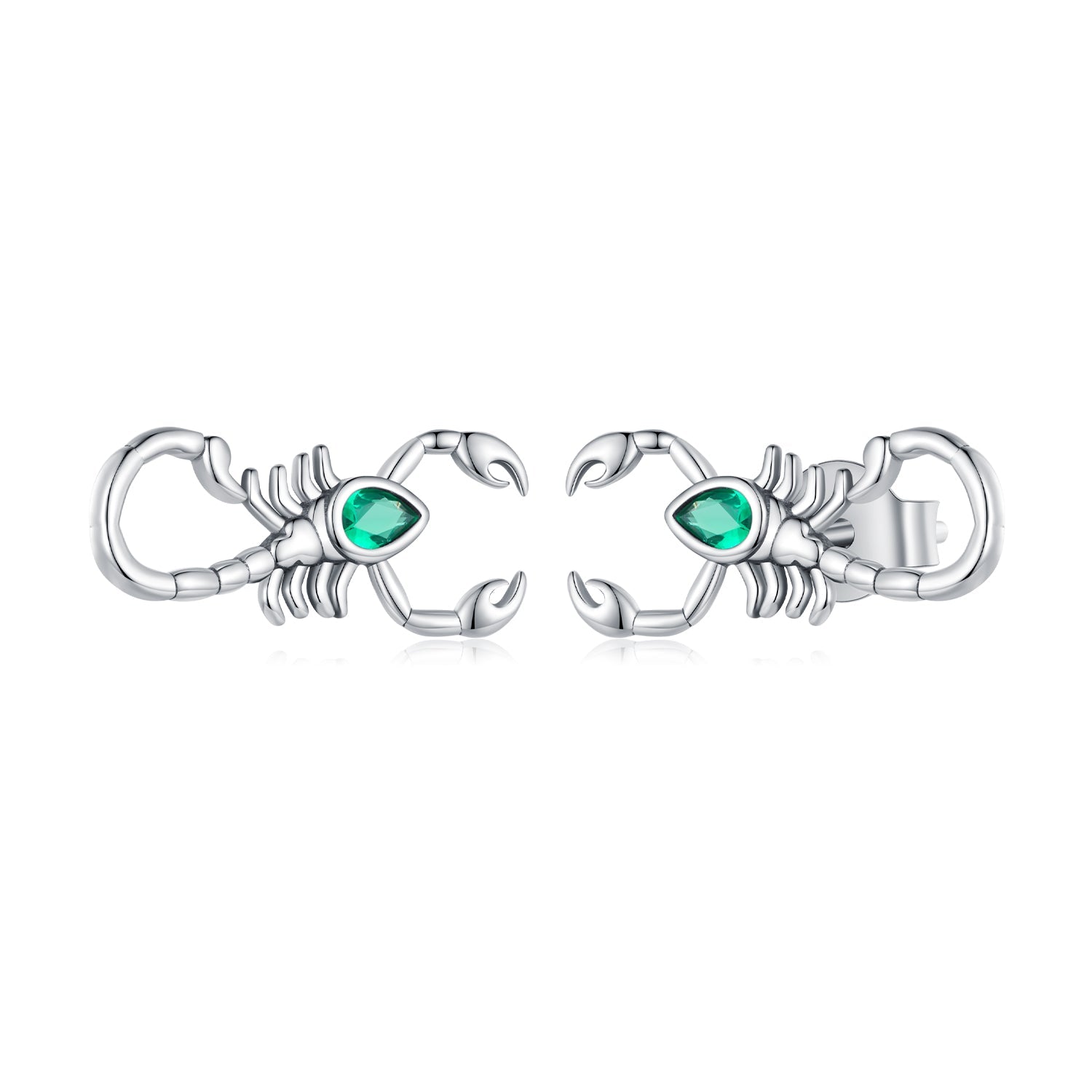 925 Sterling Silver Earrings with Pavé Setting CZ and Oxidized Finish for Women