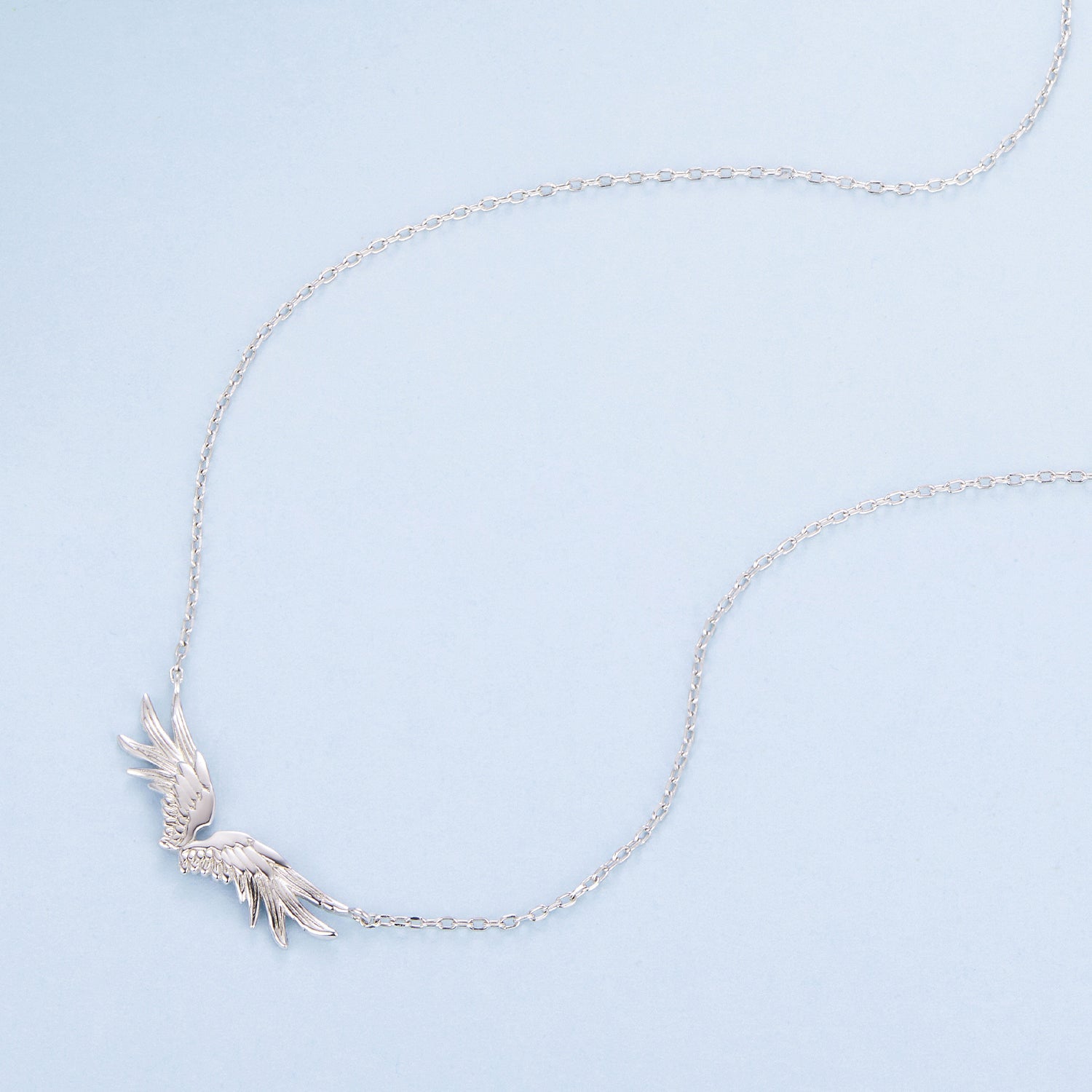 925 Sterling Silver Plated 40+5cm White Gold Necklace for Women