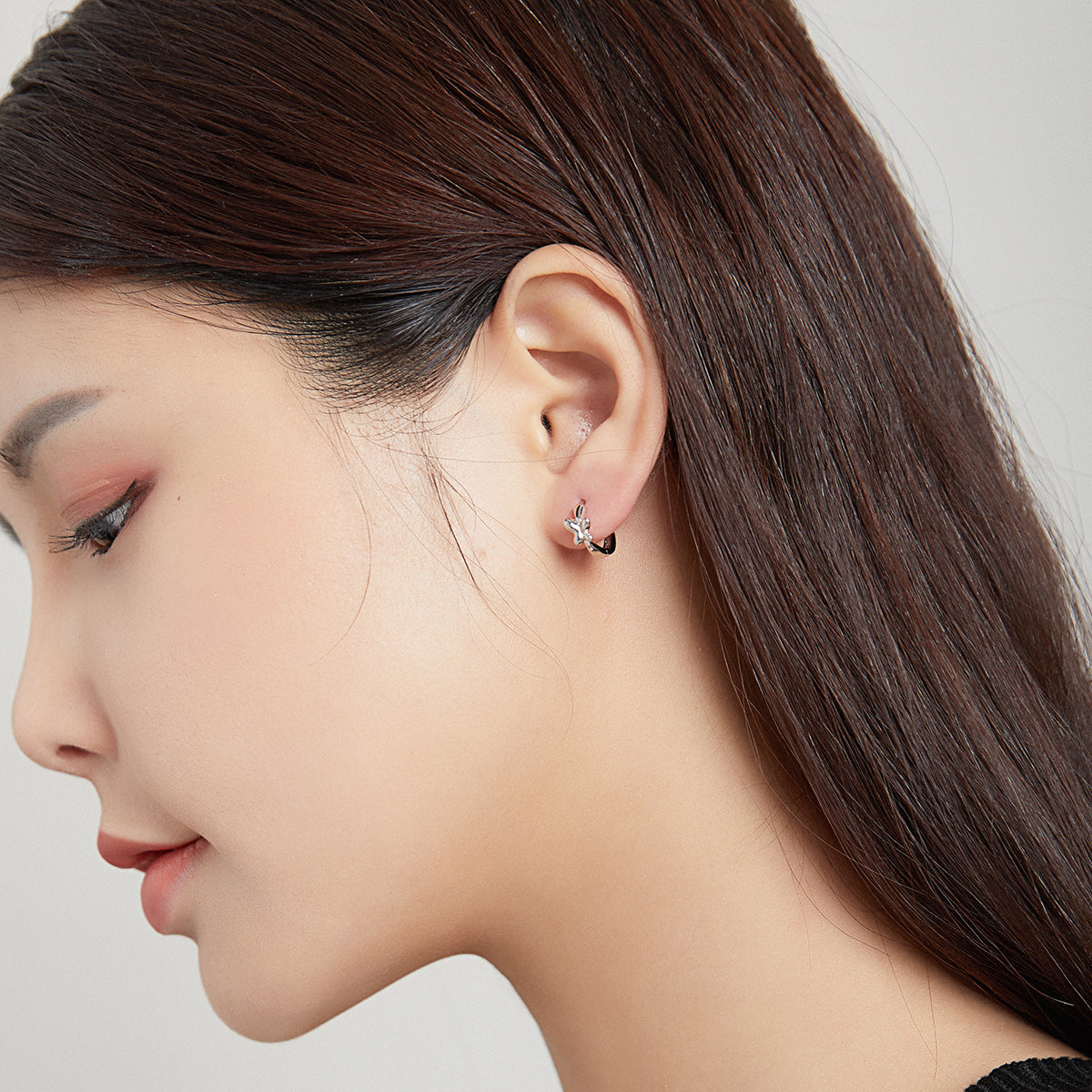 925 Sterling Silver Plated Platinum Earrings for Women