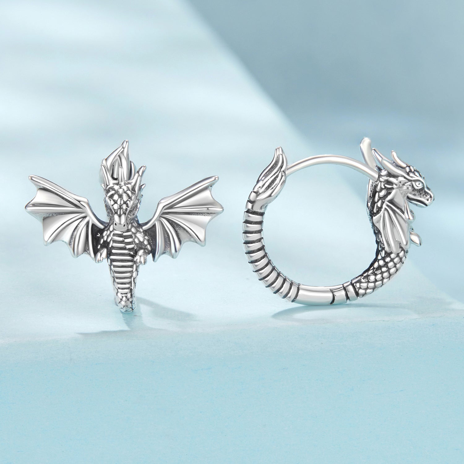 925 Sterling Silver Oxidized Silver Earrings for Women