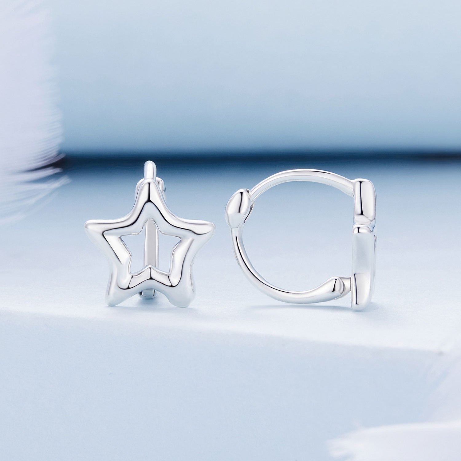 S925 Oxidized Silver 1cm Earrings for Women