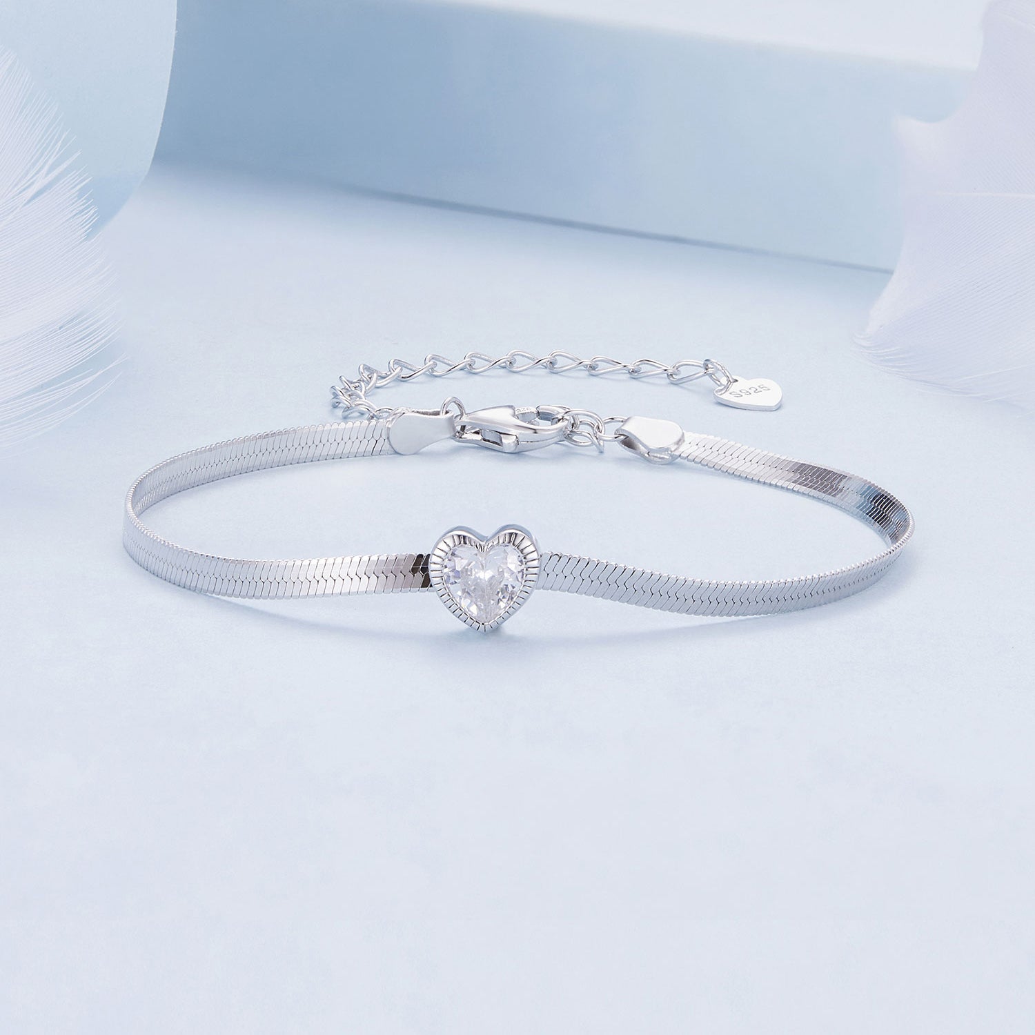 925 Sterling Silver Pavé CZ Bracelet for Women