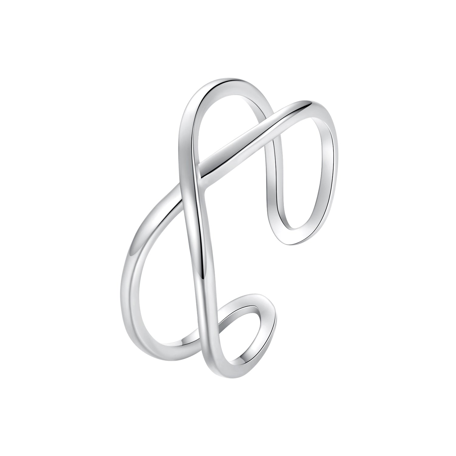 925 Sterling Silver Oxidized 0.7cm Ring for Women