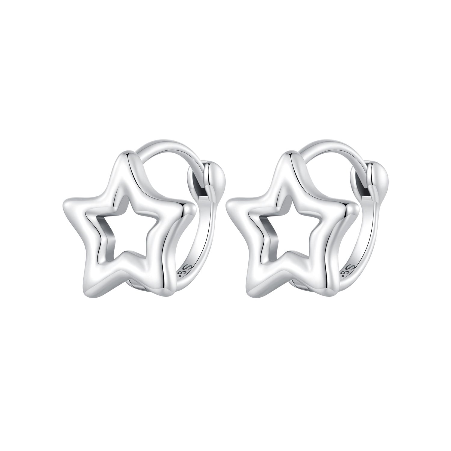 S925 Oxidized Silver 1cm Earrings for Women
