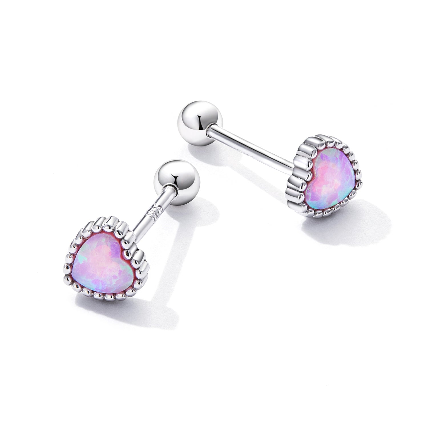 925 Sterling Silver Translucent Opal Earrings for Women