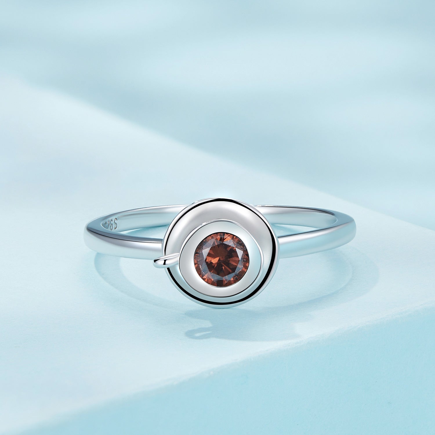 925 Sterling Silver Ring with Pavé Setting CZ