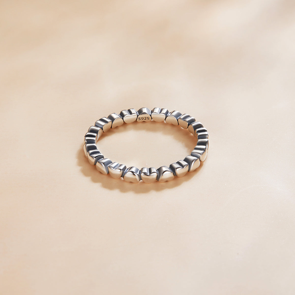 925 Sterling Silver Oxidized Ring Size 6.0 for Women