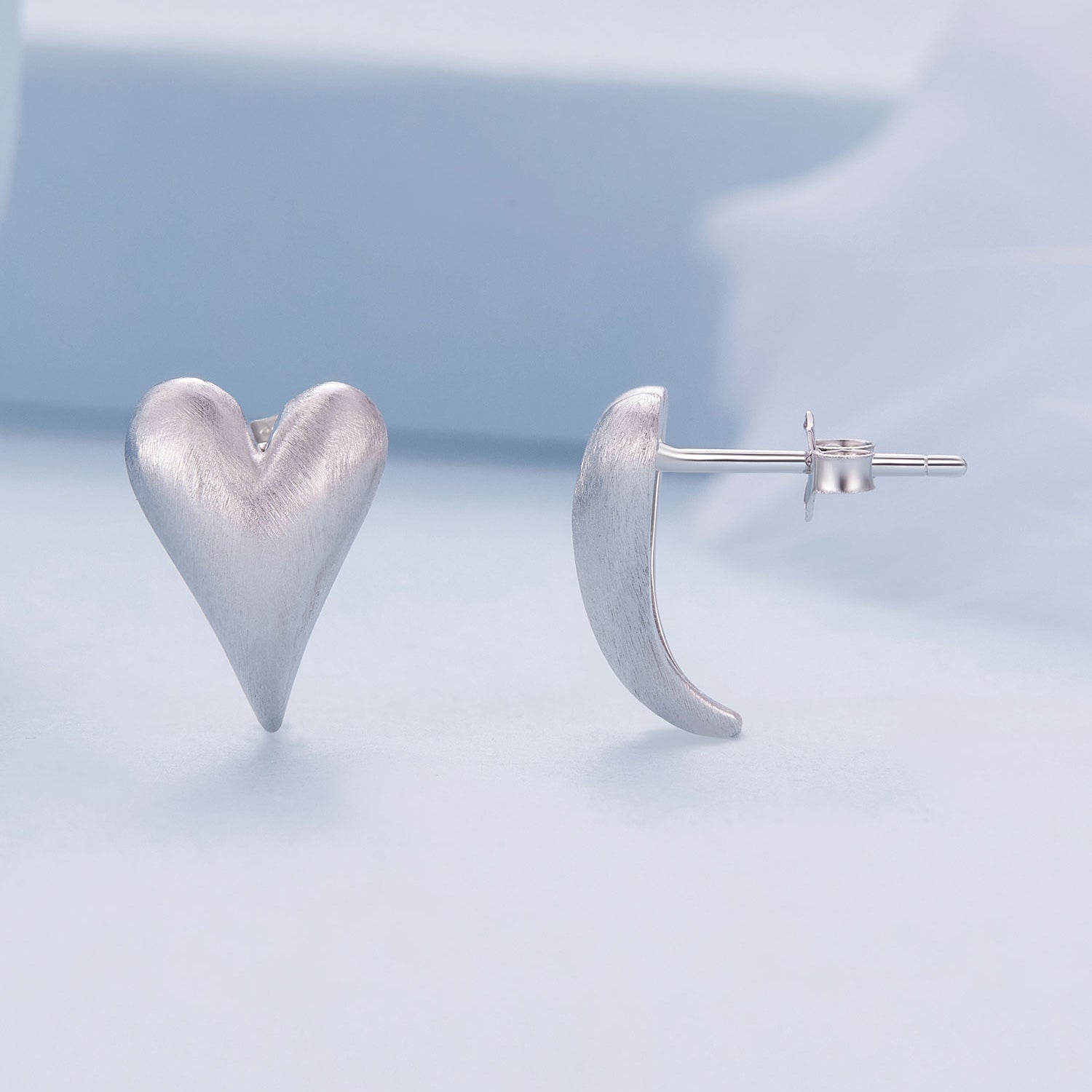 925 Sterling Silver Earrings with Platinum Plating for Women