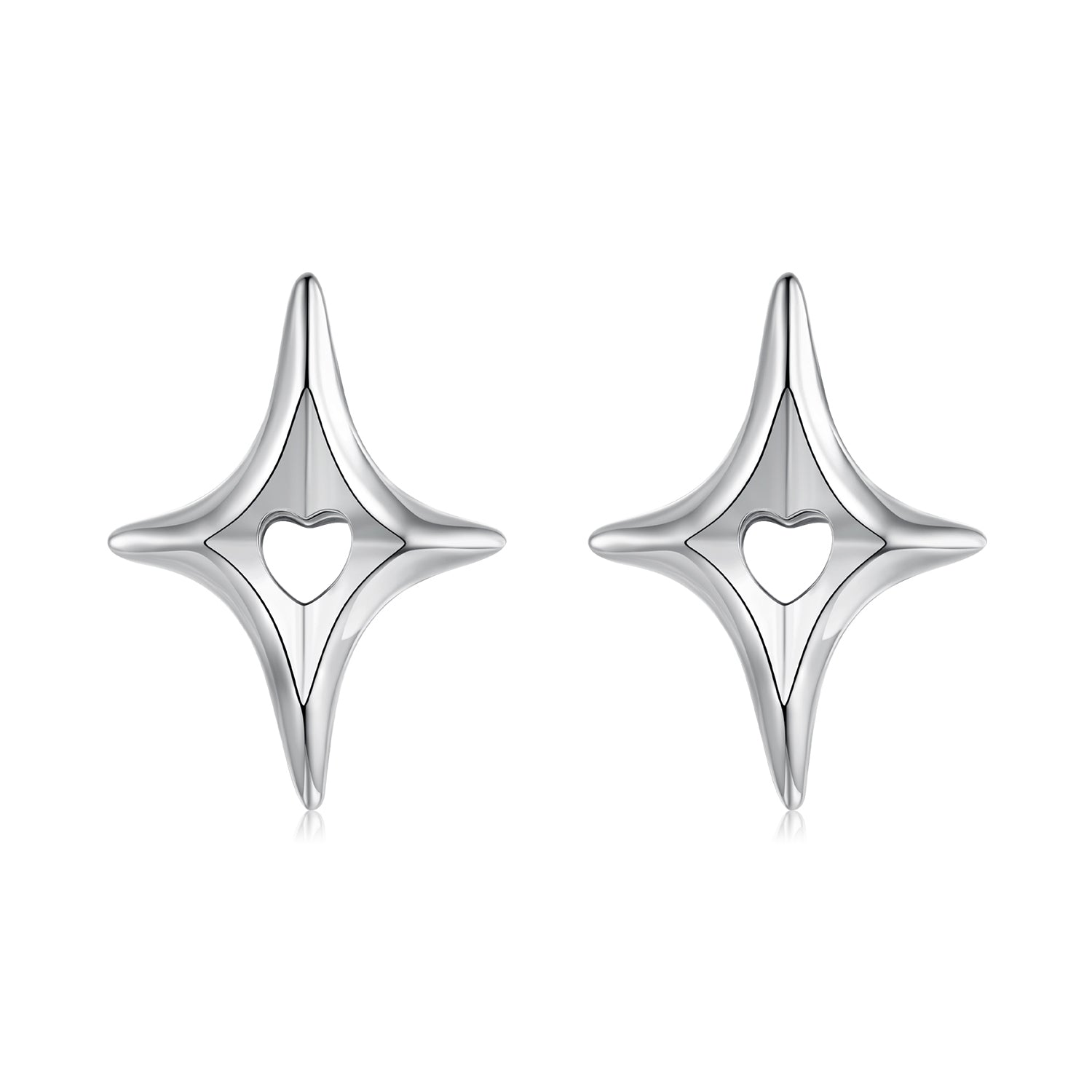 925 Sterling Silver Earrings 1.2x0.9cm