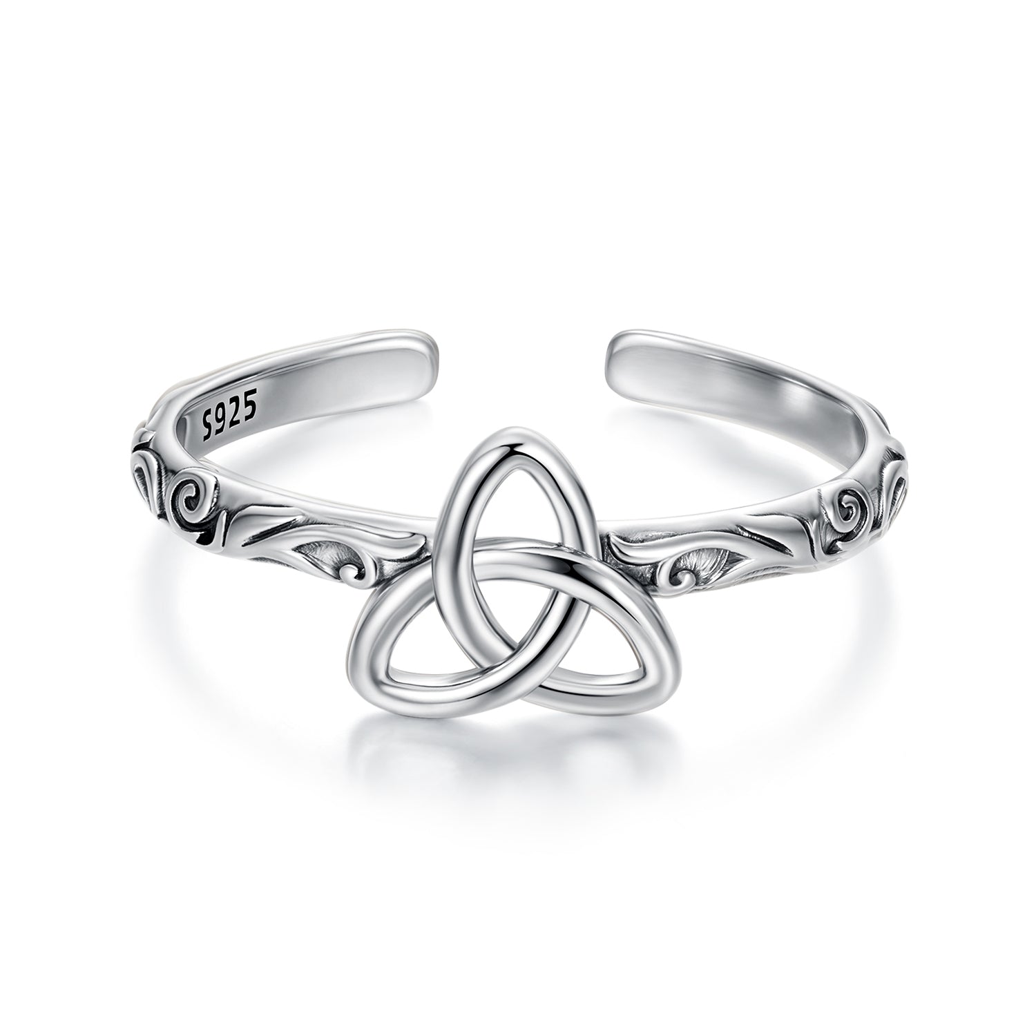 925 Sterling Silver Oxidized Silver Ring for Women