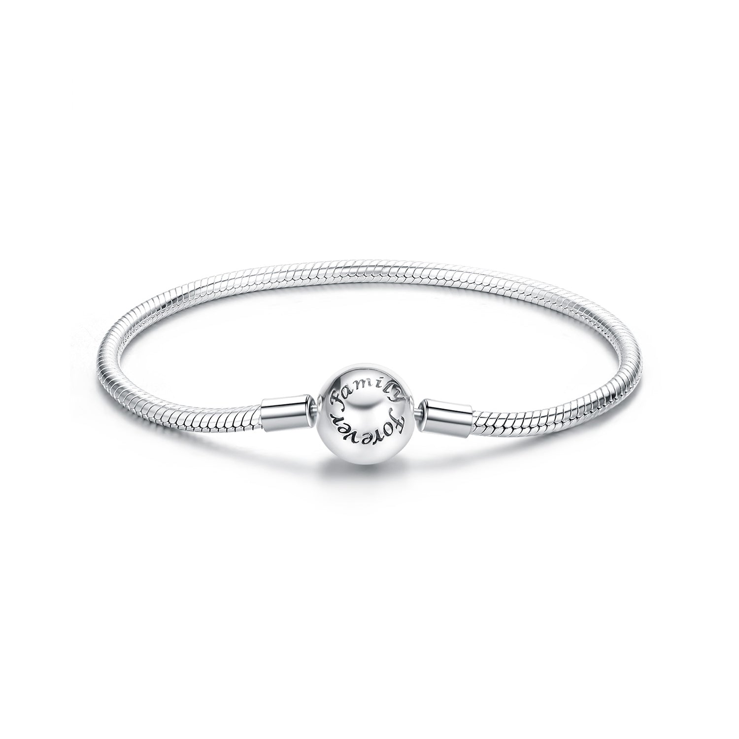 925 Sterling Silver Oxidized Silver White Gold 14.0mm Bracelet for Women