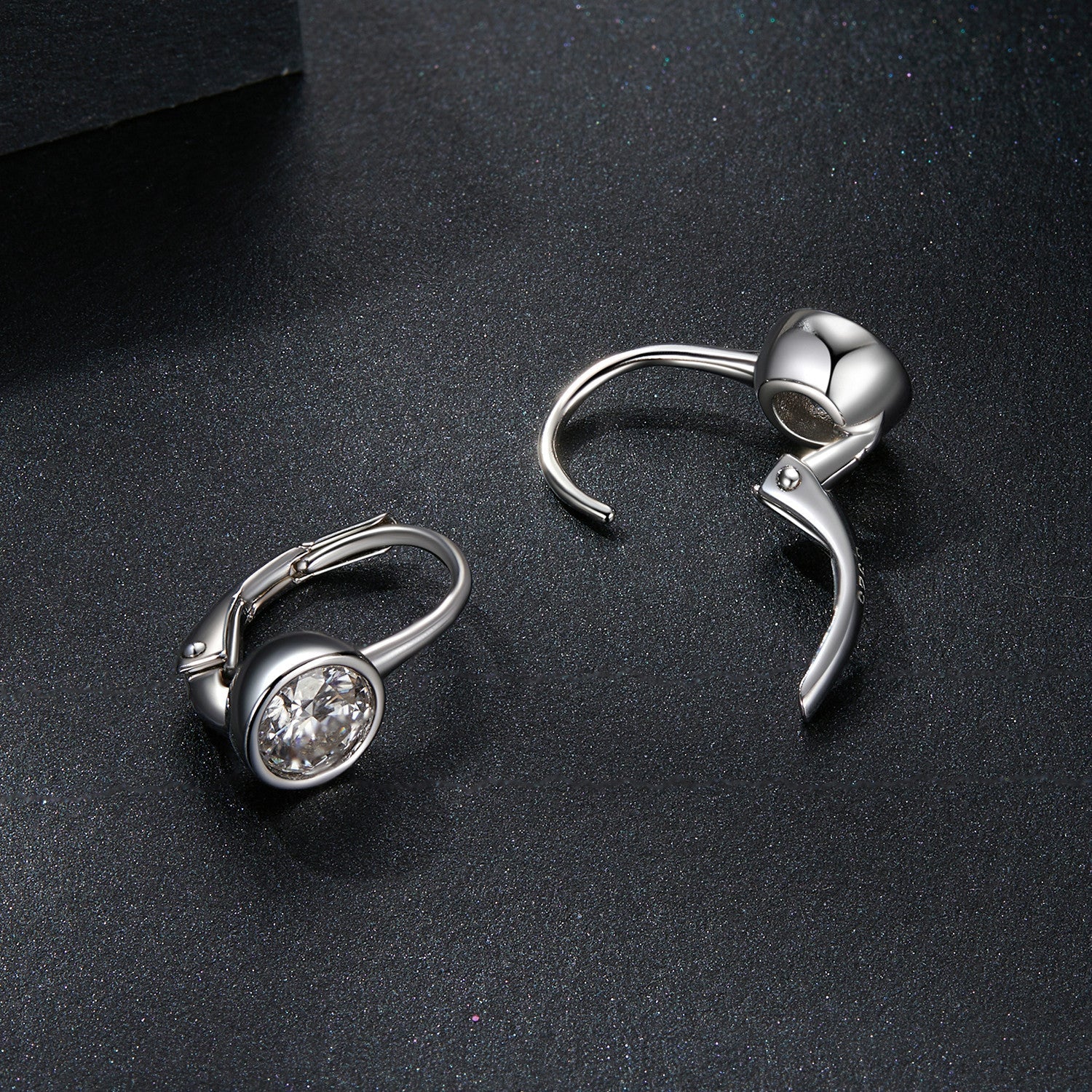 925 Sterling Silver 0.50 Carat Moissanite Earrings for Women