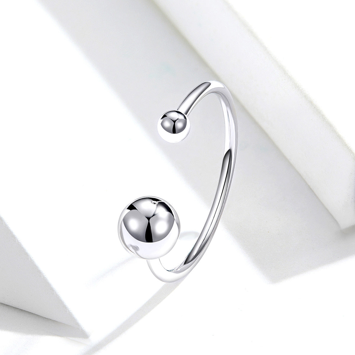 S925 Sterling Silver Plated Platinum Ring