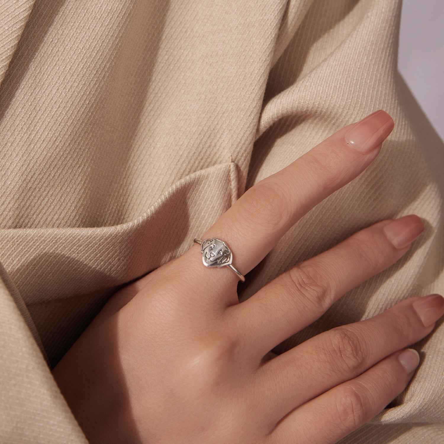 925 Sterling Silver Oxidized Silver Stylish Ring