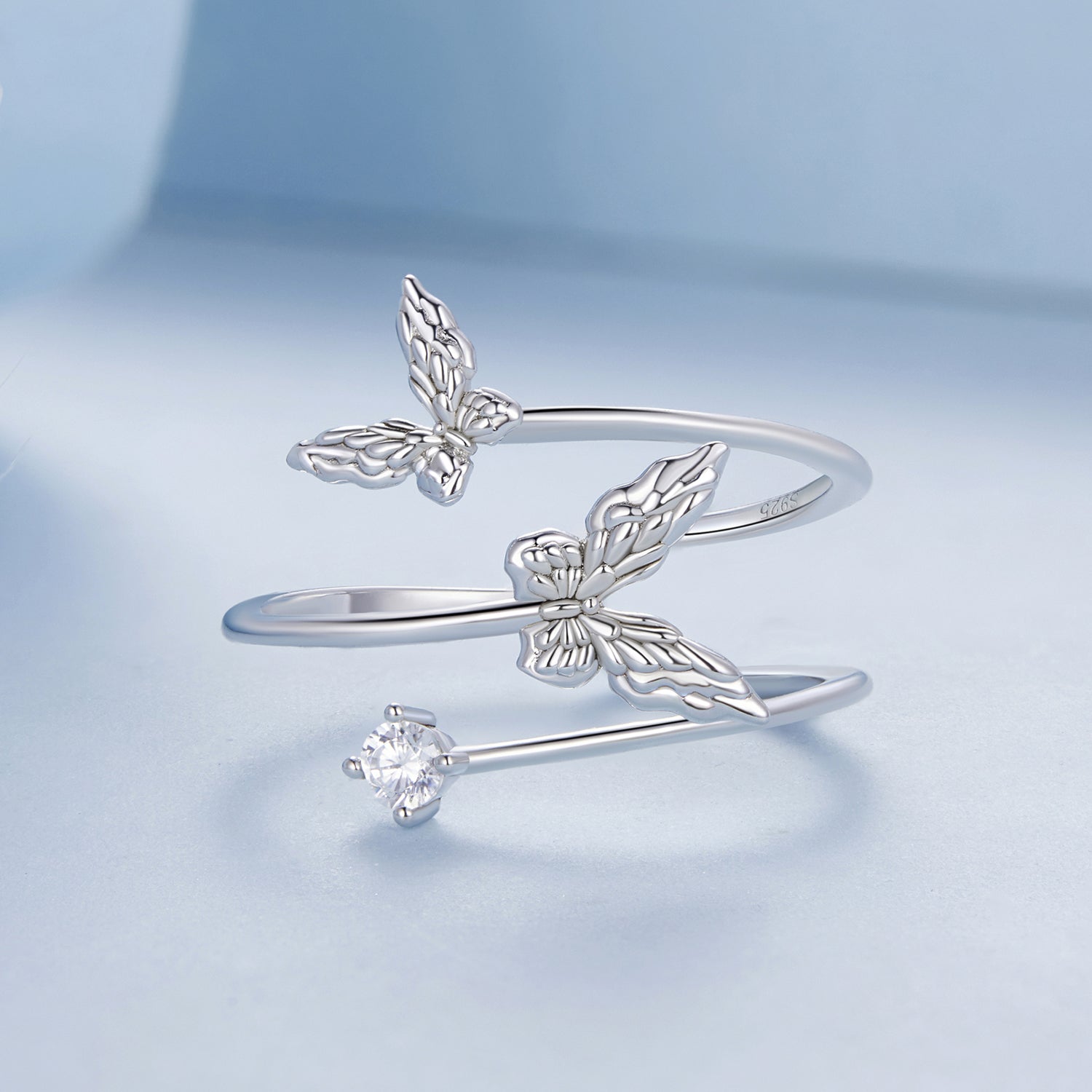 925 Sterling Silver Pavé Setting CZ Ring