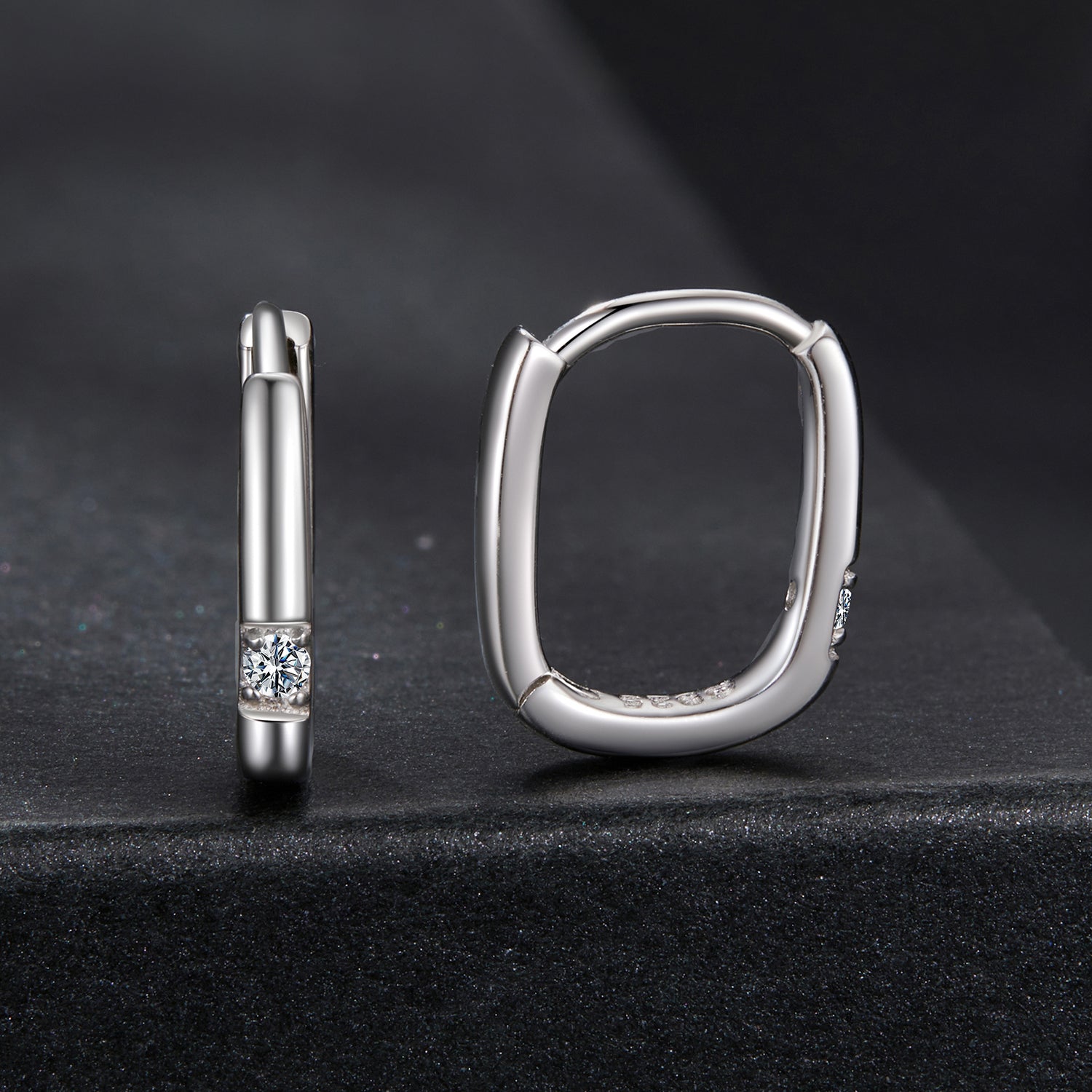 925 Sterling Silver Moissanite 0.16 ct Stud Earrings for Women