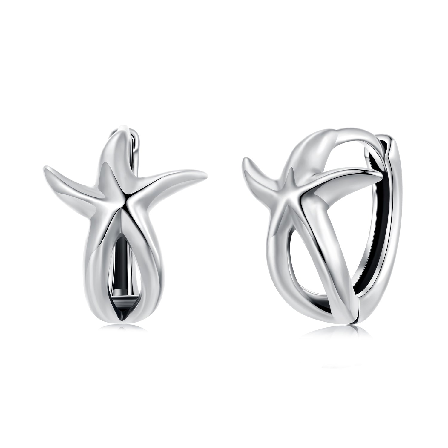 925 Sterling Silver Oxidized Silver Earrings 1.2*1.5cm for Women
