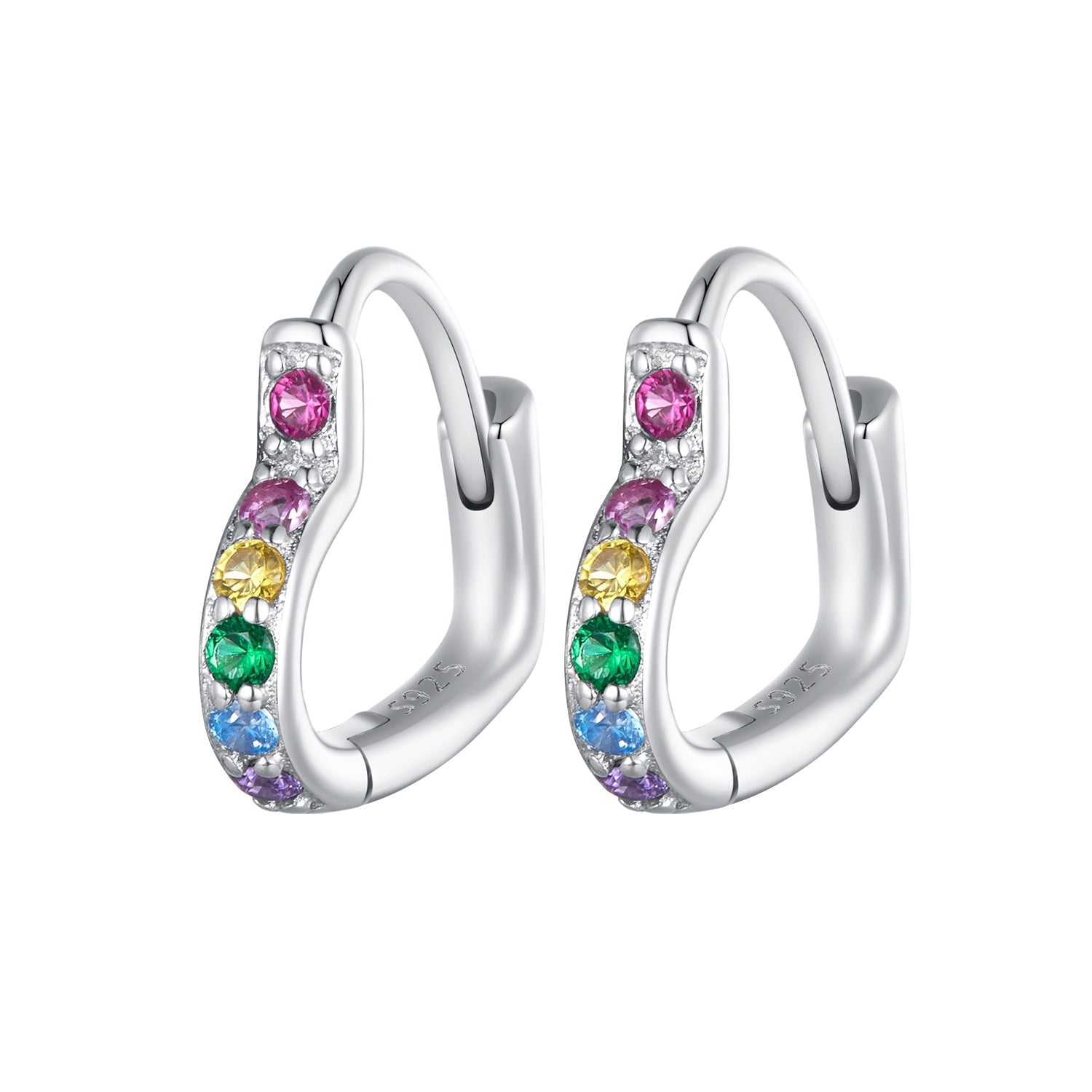 925 Sterling Silver Earrings with Pavé Setting CZ for Women