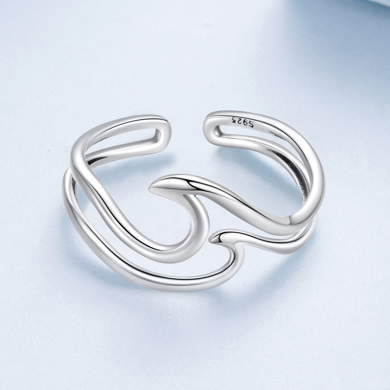 925 Sterling Silver Oxidized Ring for Men - Width 0.3-1.1cm