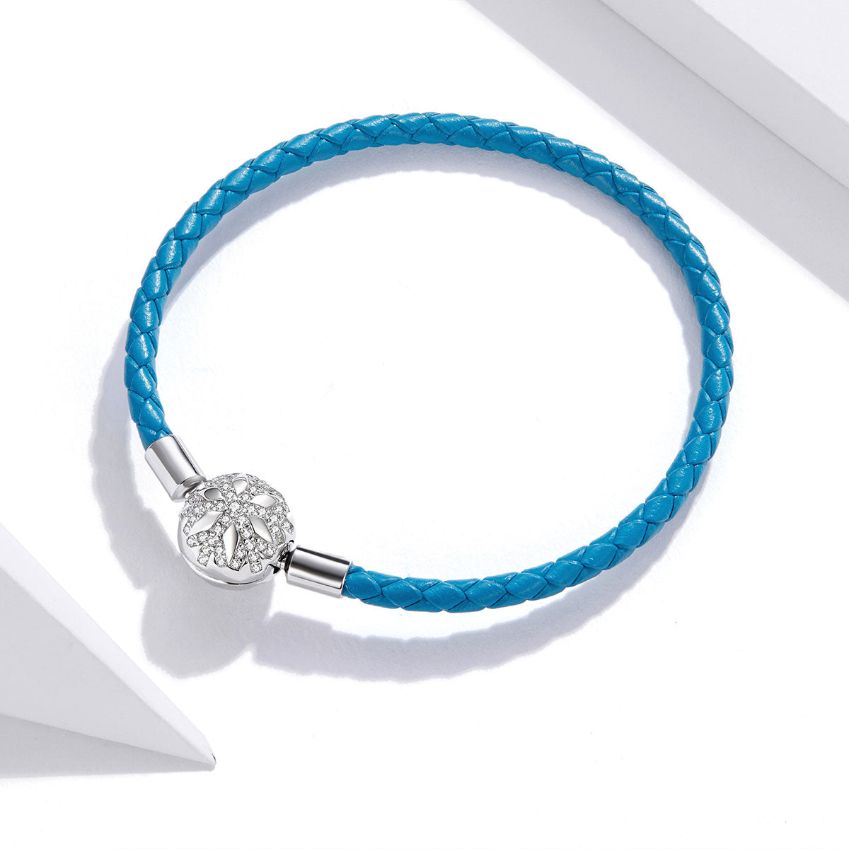 925 Sterling Silver Plated Bracelet with Pavé Setting CZ, Size 19.0 for Women