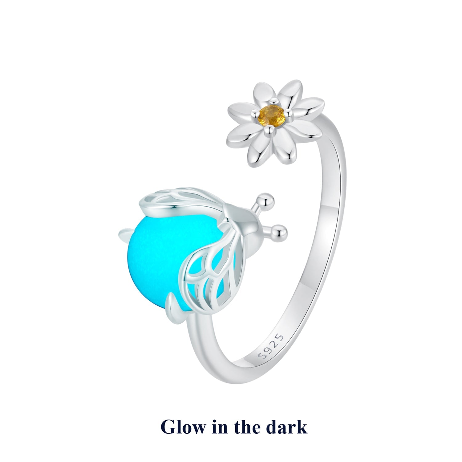 925 Sterling Silver Width 1.8mm Pavé Setting CZ Luminous Stone Ring