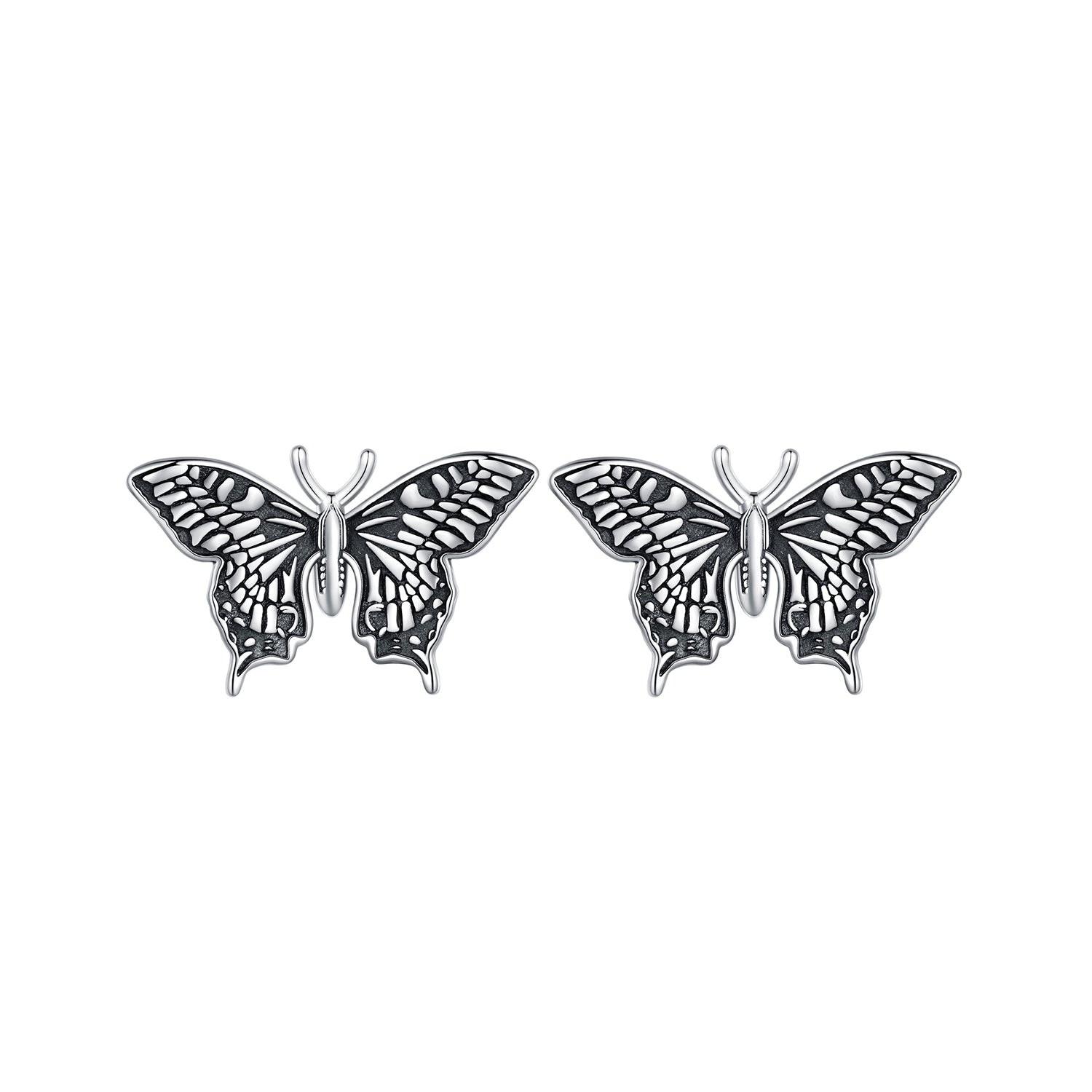 925 Sterling Silver Oxidized Earrings