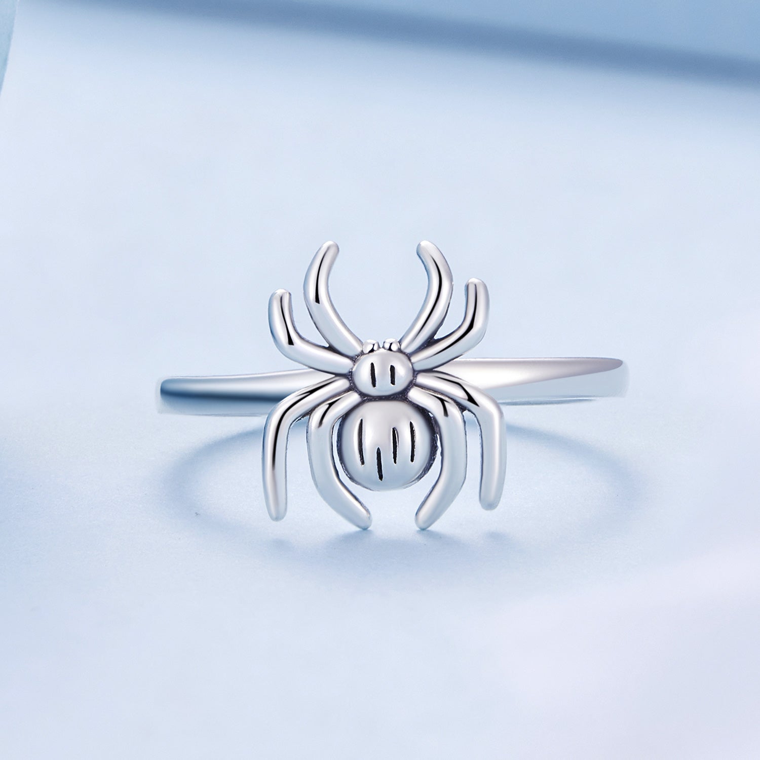 925 Sterling Silver Oxidized Spider Ring