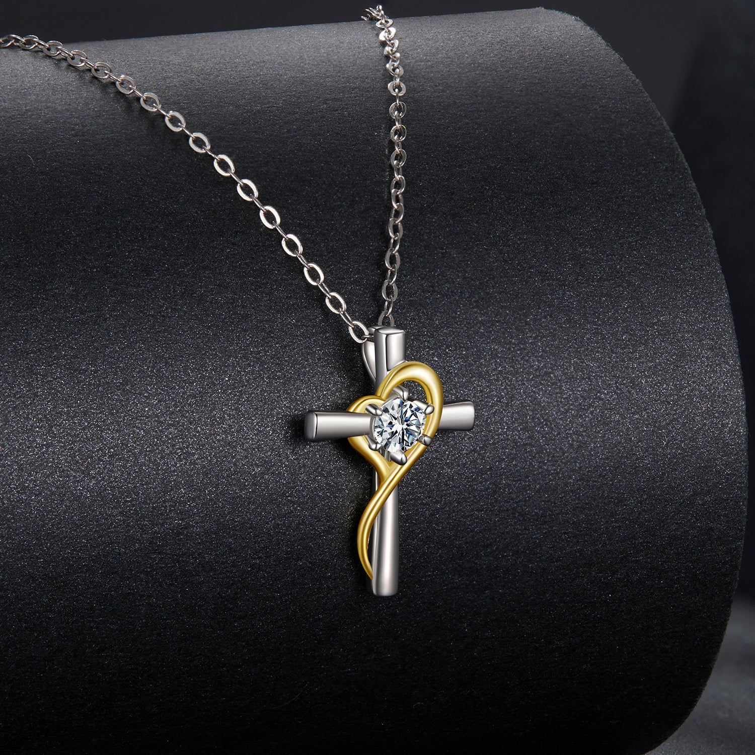 925 Sterling Silver 0.20 Carat Moissanite Necklace for Women