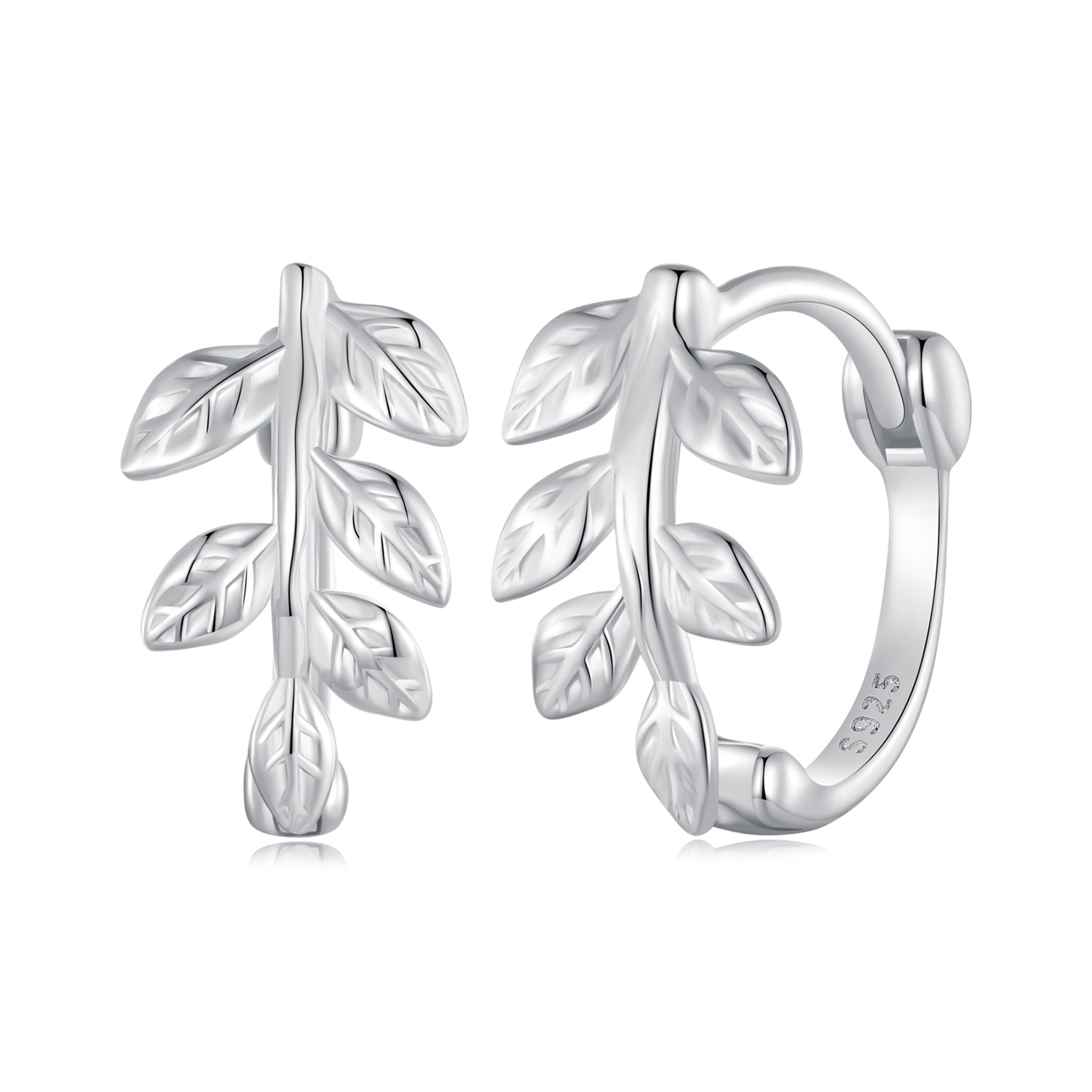 S925 Sterling Silver Earrings for Women 12x7mm