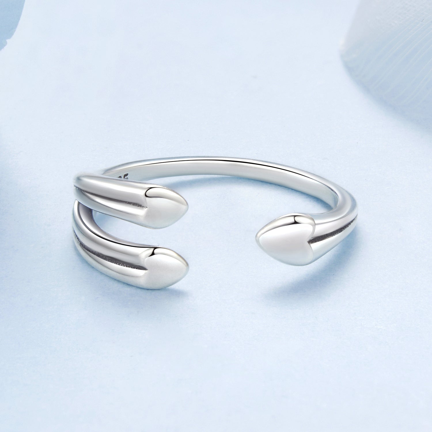 925 Sterling Silver Oxidized 0.15-0.8cm Ring