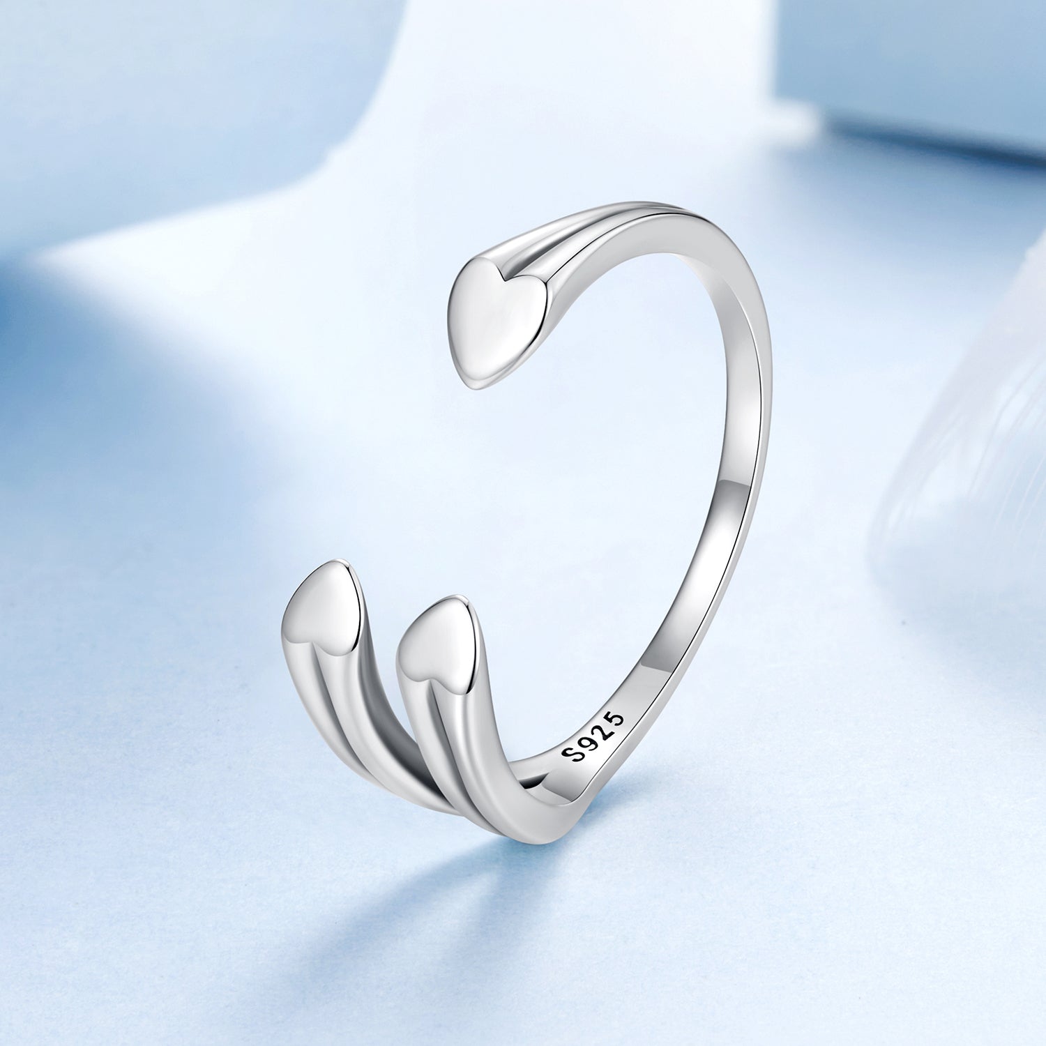 925 Sterling Silver Oxidized 0.15-0.8cm Ring
