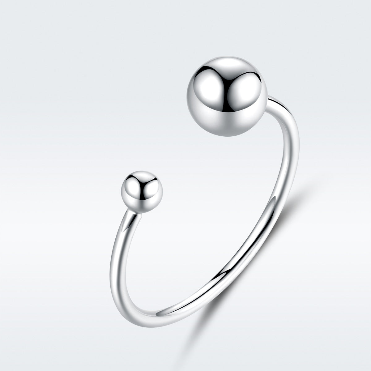 S925 Sterling Silver Plated Platinum Ring